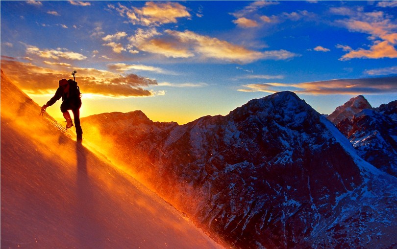 Matjaz Wiegele on Planjava - kamnik and Savinja Alps