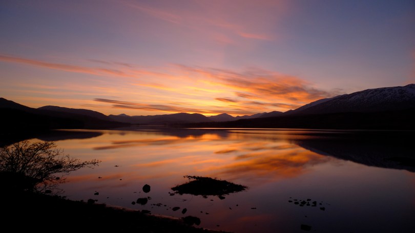 Great sunset North of Bridge of Orchy on Monday Night