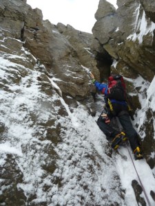 Stiff enough for winter mixed climbing.