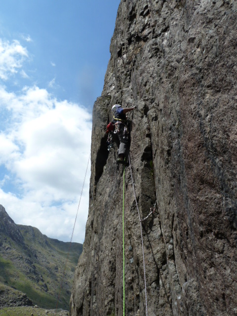 The Absolute TRX proved to be a great all-rounder. As good for trad as it was for sport. Dave @ Clogywn y Grochan