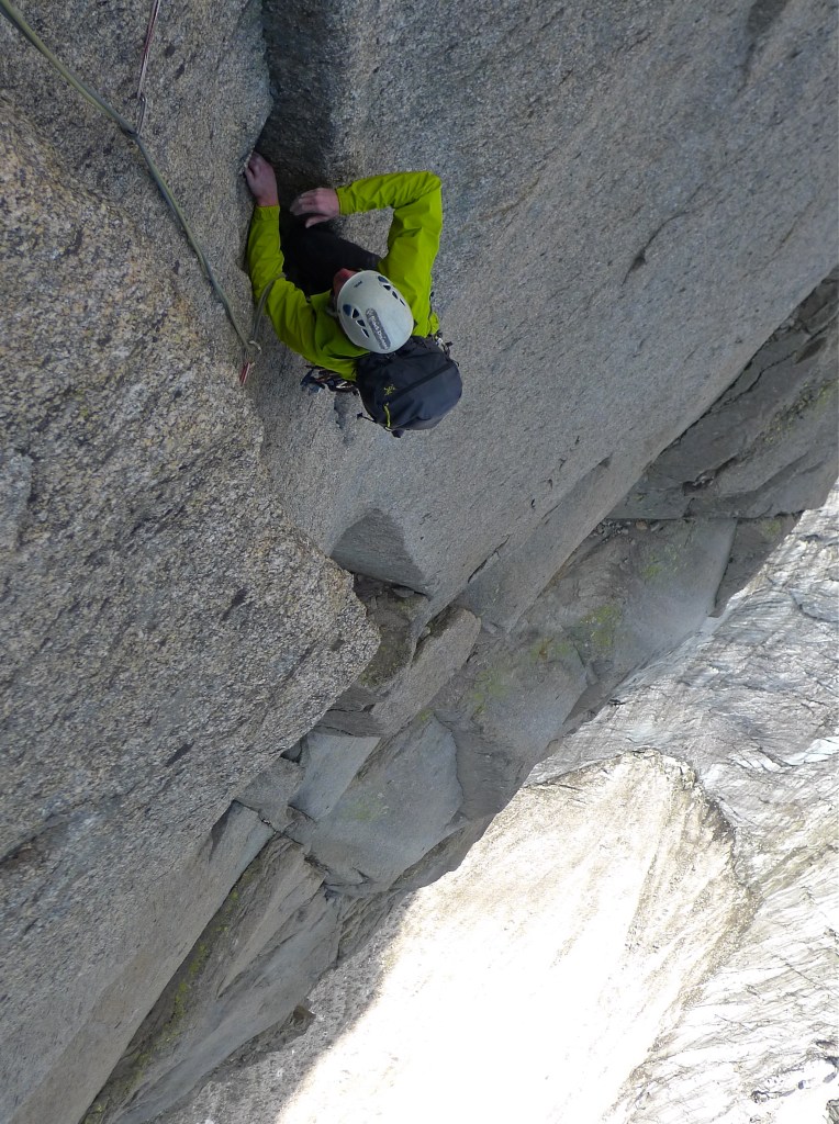The Arc'teryx Gamma SL Hybrid Hoody is perfect for Summer Alpine rock climbing. Here Garry Philips puts his through its paces on the Grand Charmoz.
