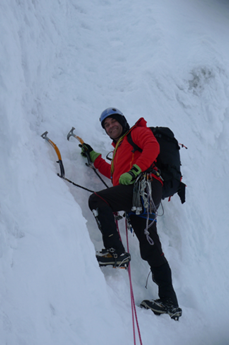 The Marmot Nabu was the perfect ice climbing jacket