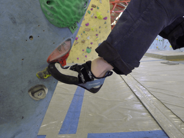 The toe profile made for precision footwork.