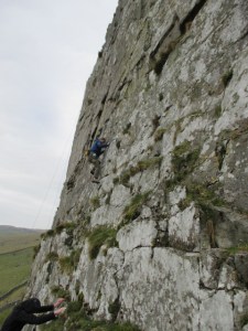 The TNF Catalyst had a good cut for climbing in.