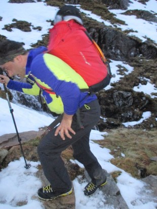 The boots were comfortable enough for long approaches.