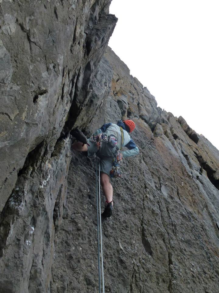 Patagonia Alpine Houdini Jacket - light and comfortable weather protection, great for rock climbing in.