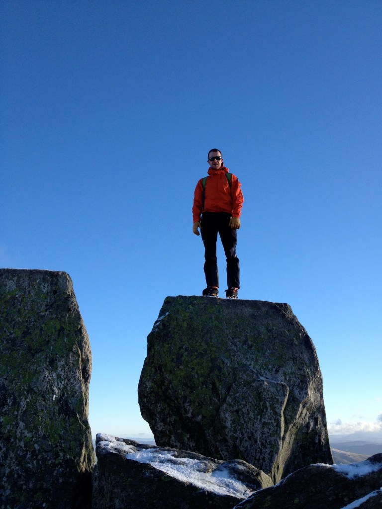 Arc'teryx Alpha Comp Hoody - perfect for those rare crisp winter days in the UK. Here on the summit of Tryfan, North Wales.