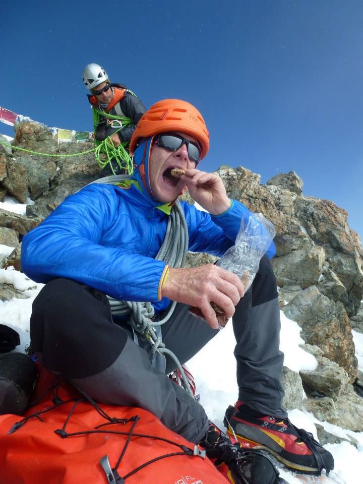 Black Diamond Sabretooth Crampons - Clip version on more flexible lightweight mountaineering boots (at lunchtime!)