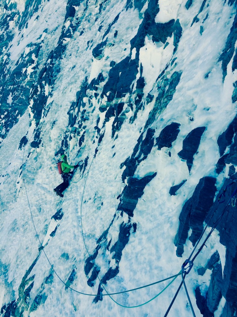 Arc'teryx Alpha FL 30 Pack - on test, Matterhorn North Face, Switzerland.