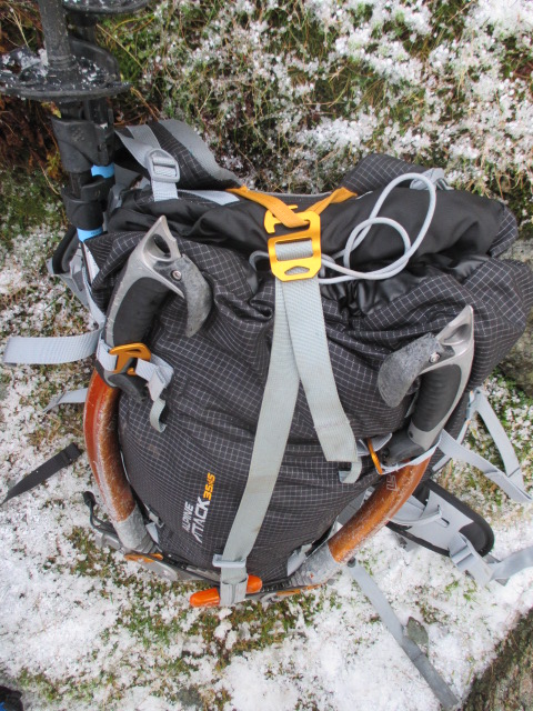 I attached the buckle to the haul loop to close the pack. This worked really well.