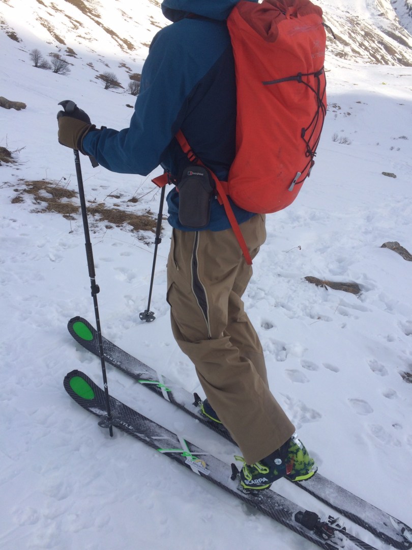 Patagonia Untracked Pants - zippered vents for those uphill efforts.
