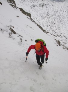 The Black Diamond Half Dome was well ventilated for fast moving winter ascents.