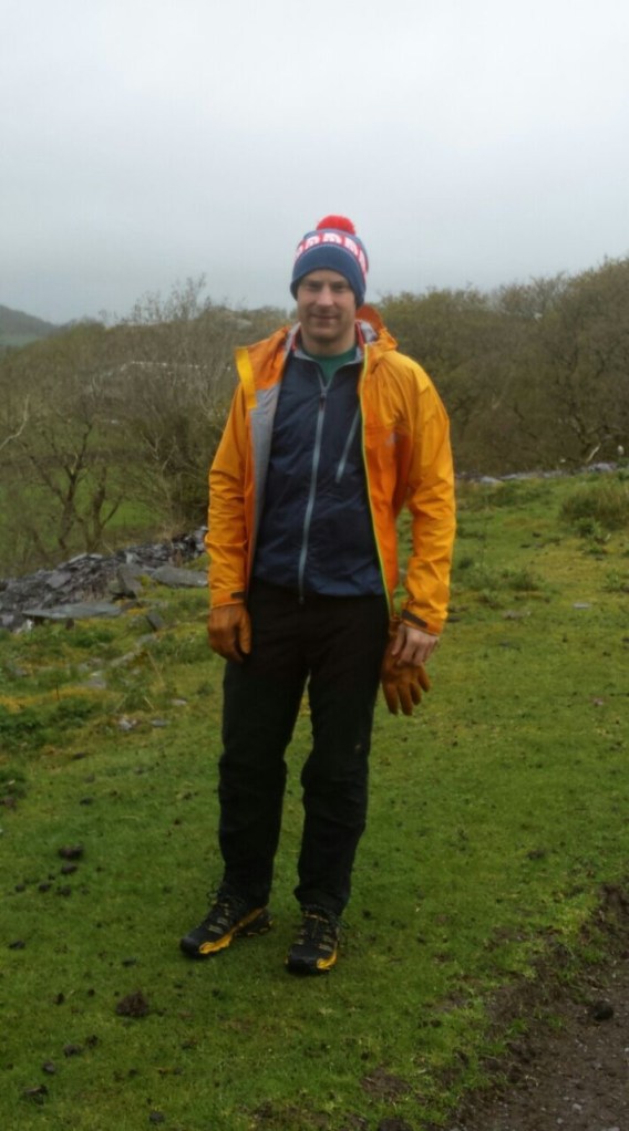 Wild Country Dynamic Jacket worn as a midlayer.