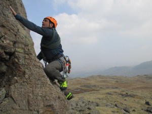The stiff sole was great for scrambling.