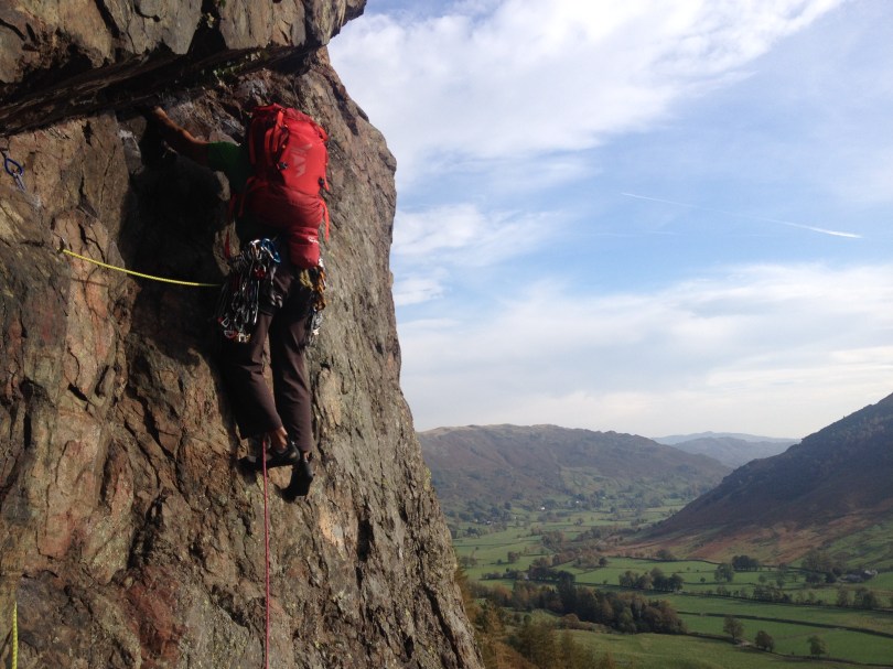 The DMM Mithril is a neat harness perfectly suited to multi pitch rock climbing.