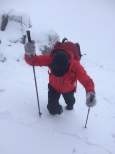 The Sherpa Lithang pants have an internal gaiter to help keep snow out in deep powder.