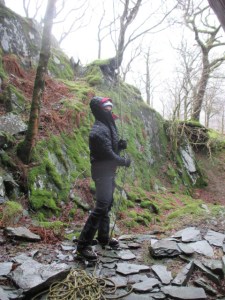 The hood didn't fit so well over a helmet.