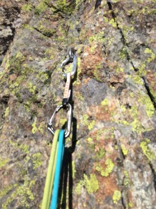 Just because they are super light doesn't mean to say they are tiny. Easily big enough for twin ropes.