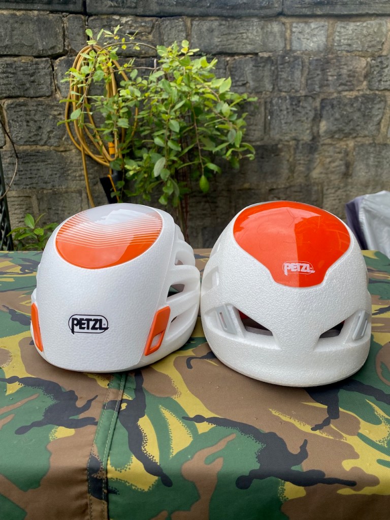 New vs old Petzl SCIROCCO