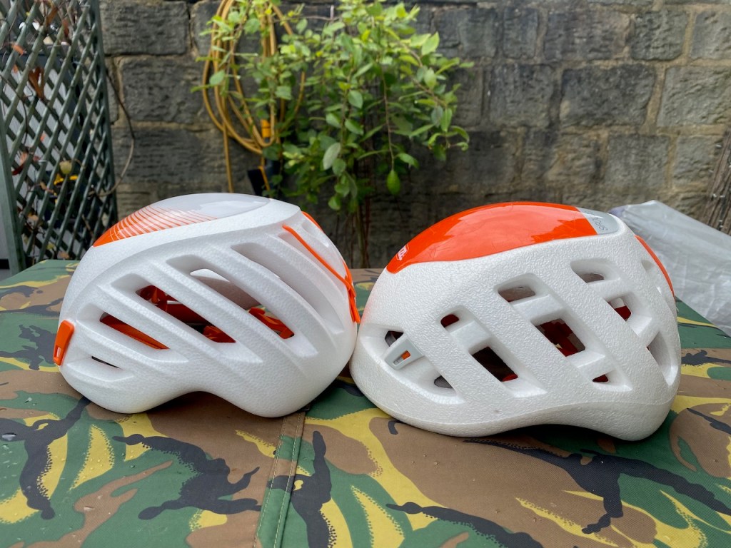 New vs old Petzl SCIROCCO