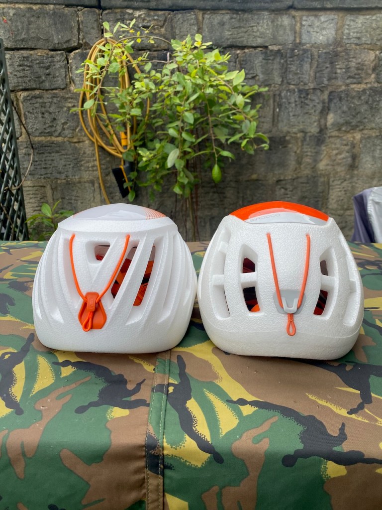 New vs old Petzl SCIROCCO